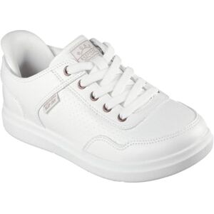 Skechers Women's Hands Free Slip-ins Bobs D'vine-So Flattered Sneaker, White Tumbled Pu, 5 UK Skechers Women's Hands Free Slip-ins Bobs D'vine-So Flattered Sneaker, White Tumbled Pu, 5 UK