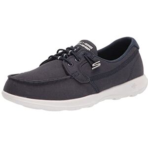 Skechers Women's Go Walk Lite-Coral Boat Shoe, Navy, 6.5 UK Skechers Women's Go Walk Lite-Coral Boat Shoe, Navy, 6.5 UK