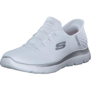 Skechers Women's Summits Diamond Dream Sneaker, White Mesh/Silver Trim, 3 UK Skechers Women's Summits Diamond Dream Sneaker, White Mesh/Silver Trim, 3 UK