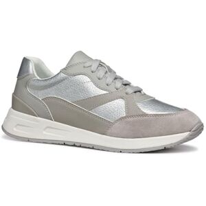 Geox Women's D BULMYA A Sneaker, Silver, 4 UK Geox Women's D BULMYA A Sneaker, Silver, 4 UK