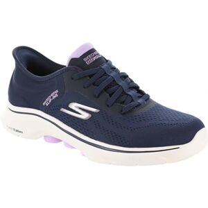 Skechers Women's GO Walk 7 Valin, Navy Textile/Lavender Trim, 5.5 UK Skechers Women's GO Walk 7 Valin, Navy Textile/Lavender Trim, 5.5 UK