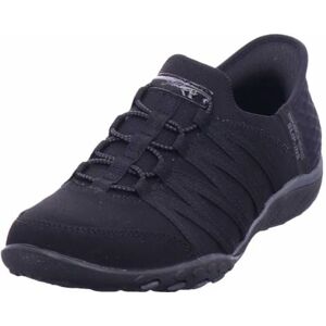 Skechers Women's Breathe-Easy Roll-with-Me Slip-On Sneakers, Black Ripstop/Knit, 9 UK Skechers Women's Breathe-Easy Roll-with-Me Slip-On Sneakers, Black Ripstop/Knit, 9 UK