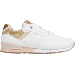 Pepe Jeans Women's London Snake W Sneaker, White (White), 4 UK Pepe Jeans Women's London Snake W Sneaker, White (White), 4 UK