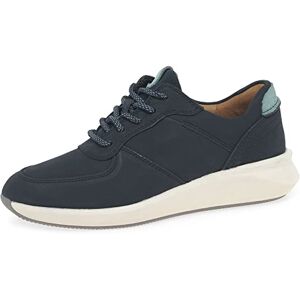 Clarks Women's Un Rio Sprint Sneaker, Navy Nubuck, 5 UK Clarks Women's Un Rio Sprint Sneaker, Navy Nubuck, 5 UK