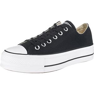 Converse Womens Chuck Taylor All Star Lift Low-Top Sneakers, Black Black White, 7.5 UK Converse Womens Chuck Taylor All Star Lift Low-Top Sneakers, Black Black White, 7.5 UK