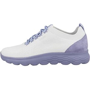 Geox Women's D Spherica Sneaker, Off White Lt Violet, 2 UK Geox Women's D Spherica Sneaker, Off White Lt Violet, 2 UK