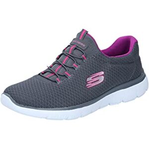 Skechers Womens Summits Top Player Sneaker, Grey Charcoal Black Purple, 2 UK Skechers Womens Summits Top Player Sneaker, Grey Charcoal Black Purple, 2 UK