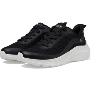 Skechers Womens Bobs Squad Waves Still Wading Trainers Black White Skechers Womens Bobs Squad Waves Still Wading Trainers Black White