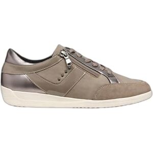 Geox Women's D Myria C Sneaker, Gun Taupe, 3 UK Geox Women's D Myria C Sneaker, Gun Taupe, 3 UK