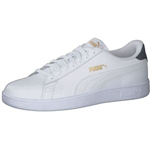Puma Unisex Smash V2 L Sneaker, White White-Peacoat Team Gold, 7 UK Puma Unisex Smash V2 L Sneaker, White White-Peacoat Team Gold, 7 UK