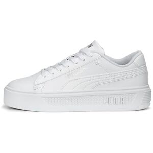 Puma Women's Smash Platform V3 Sneaker, White Silver, 6.5 UK Puma Women's Smash Platform V3 Sneaker, White Silver, 6.5 UK