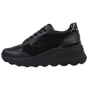 Geox Women's D Spherica Ec13 A Sneaker, Black, 4 UK Geox Women's D Spherica Ec13 A Sneaker, Black, 4 UK