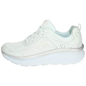 Skechers Women's D'lux Walker Infinite Motion Trainers,White Silver Leather White Mesh Silver,7 UK Skechers Women's D'lux Walker Infinite Motion Trainers,White Silver Leather White Mesh Silver,7 UK
