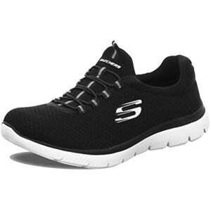 Skechers Women's Summits Sneaker, Black/White Bkw, 4 UK Wide Skechers Women's Summits Sneaker, Black/White Bkw, 4 UK Wide