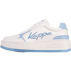 Kappa Unisex's Style Code: 243417 Jaboah Women Sneaker, White L Blue, 4 UK Kappa Unisex's Style Code: 243417 Jaboah Women Sneaker, White L Blue, 4 UK