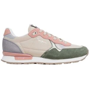 Pepe Jeans Women's Brit Mixt W Sneaker, Green (Casting Green), 3 UK Pepe Jeans Women's Brit Mixt W Sneaker, Green (Casting Green), 3 UK