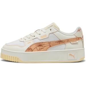 Puma Women's Carina Street LUX Crafted Flowers Sneaker, Warm White-Almost Apricot, 6.5 UK Puma Women's Carina Street LUX Crafted Flowers Sneaker, Warm White-Almost Apricot, 6.5 UK
