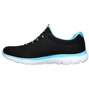 Skechers Women's Summits Sneaker, Black Turquoise, 9 UK Skechers Women's Summits Sneaker, Black Turquoise, 9 UK