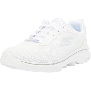 Skechers Women's Go Walk 7 Clear Path Sneaker, White Textile/Trim, 4.5 UK Skechers Women's Go Walk 7 Clear Path Sneaker, White Textile/Trim, 4.5 UK