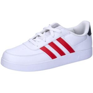 adidas Breaknet Lifestyle Court Lace Shoes Tennis, Cloud White/Better Scarlet/Carbon, 1 UK adidas Breaknet Lifestyle Court Lace Shoes Tennis, Cloud White/Better Scarlet/Carbon, 1 UK