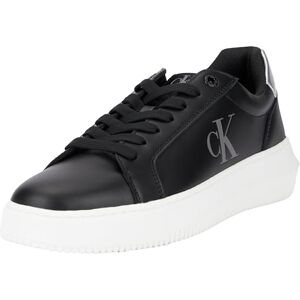 Calvin Klein Women's Chunky Lace Up Low Top Cupsole Trainers, Black (Black/Silver), 5 Calvin Klein Women's Chunky Lace Up Low Top Cupsole Trainers, Black (Black/Silver), 5
