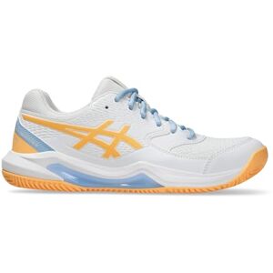 ASICS Women's Gel-Dedicate 8 Padel Sneaker, White Orange Glow, 3 UK ASICS Women's Gel-Dedicate 8 Padel Sneaker, White Orange Glow, 3 UK