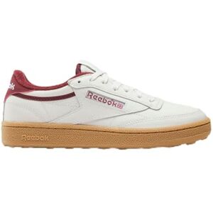 Reebok Women's Club C Golf Sneaker, Chalk/Classic Burgundy, 37.5 Reebok Women's Club C Golf Sneaker, Chalk/Classic Burgundy, 37.5