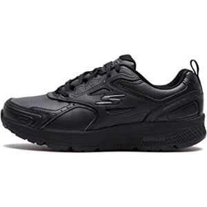 Skechers Women's GO Run CONSISTENT Broad Spectrum Sneaker, Black Leather/Trim, 2 UK Skechers Women's GO Run CONSISTENT Broad Spectrum Sneaker, Black Leather/Trim, 2 UK