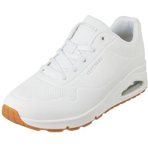 Skechers Women's Uno Stand on Air Sneaker, White 73690, 8 UK Wide Skechers Women's Uno Stand on Air Sneaker, White 73690, 8 UK Wide