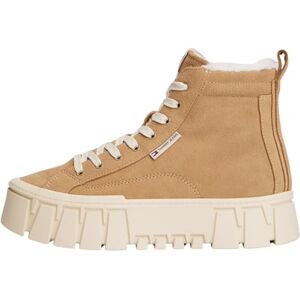 Tommy Jeans Women's Tjw Vulc Flatform Suede Wl En0En02894 High Top, Khaki (Bronze Twist), 6 UK Tommy Jeans Women's Tjw Vulc Flatform Suede Wl En0En02894 High Top, Khaki (Bronze Twist), 6 UK