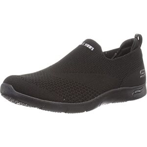 Skechers Women's Arch Fit Refine Don't Go Sneaker, Black Heathered Knit, 3.5 UK Skechers Women's Arch Fit Refine Don't Go Sneaker, Black Heathered Knit, 3.5 UK