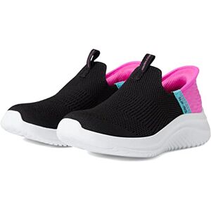 Skechers Girls Ultra Flex 3.0 Fresh Time Sneaker, Black Mesh Pink Trim, 5 UK Skechers Girls Ultra Flex 3.0 Fresh Time Sneaker, Black Mesh Pink Trim, 5 UK