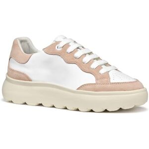 Geox Women's D SPHERICA EC4.1 A Sneaker, White/Nude, 7.5 UK Geox Women's D SPHERICA EC4.1 A Sneaker, White/Nude, 7.5 UK