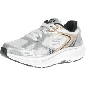 Skechers Women's Go Run Consistent 2.0 Volt Sneaker, White Leather/Silver Trim, 4.5 UK Skechers Women's Go Run Consistent 2.0 Volt Sneaker, White Leather/Silver Trim, 4.5 UK