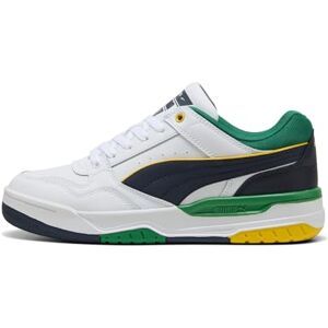Puma Unisex Rebound Retro Sneaker, White-Archive Green-New Navy, 4.5 UK Puma Unisex Rebound Retro Sneaker, White-Archive Green-New Navy, 4.5 UK