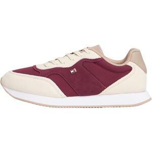 Tommy Hilfiger Women's Easy Suede Runner Trainers, Off-White (Muslin), 7.5 Tommy Hilfiger Women's Easy Suede Runner Trainers, Off-White (Muslin), 7.5