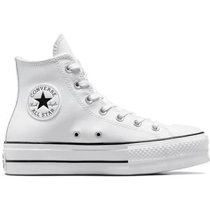 Converse All Star Lift Hi Black White Leather 4 UK Converse All Star Lift Hi Black White Leather 4 UK