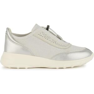 Geox Women's D Alleniee C Sneaker, Silver Lt Grey, 8 UK Geox Women's D Alleniee C Sneaker, Silver Lt Grey, 8 UK