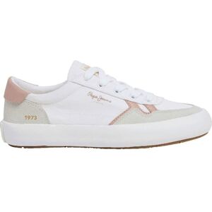 Pepe Jeans Women's Travis Brit W Sneaker, White (White), 8 UK Pepe Jeans Women's Travis Brit W Sneaker, White (White), 8 UK