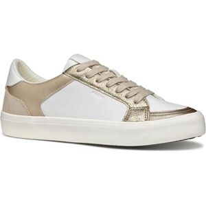Geox Women's D EMMELENY E Sneaker, White/Lt Gold, 7.5 UK Geox Women's D EMMELENY E Sneaker, White/Lt Gold, 7.5 UK