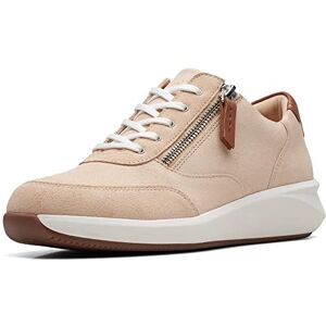 Clarks Womens Un Rio Zip Sneaker, Light Sand Nub, 4 UK Clarks Womens Un Rio Zip Sneaker, Light Sand Nub, 4 UK