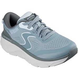 Skechers Women's D'Lux Walker 2.0 Active Pace Sneaker, Green Mesh/Olive & Blue Trim, 3.5 UK Skechers Women's D'Lux Walker 2.0 Active Pace Sneaker, Green Mesh/Olive & Blue Trim, 3.5 UK