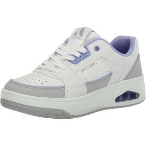 Skechers Women's Uno Court Courted Style Sneaker, White Leather/Lav Duraleather Trim, 4 UK Skechers Women's Uno Court Courted Style Sneaker, White Leather/Lav Duraleather Trim, 4 UK