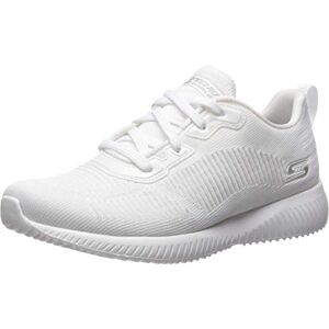 Skechers Women's Bobs Squad Tough Talk Sneakers, White Engineered Knit, 4.5 UK Skechers Women's Bobs Squad Tough Talk Sneakers, White Engineered Knit, 4.5 UK