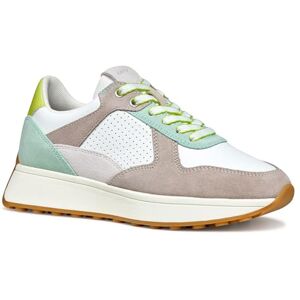 Geox Women's D Amabel A Sneaker, White/Grey, 3 UK Geox Women's D Amabel A Sneaker, White/Grey, 3 UK