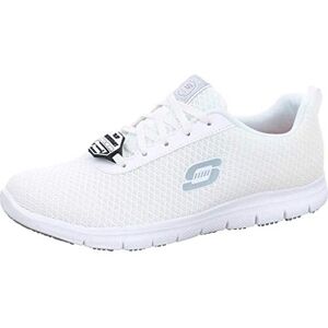Skechers Women's Ghenter Bronaugh Sneaker, White Mesh Water and Stain Repellent Treatmen, 5 UK Skechers Women's Ghenter Bronaugh Sneaker, White Mesh Water and Stain Repellent Treatmen, 5 UK