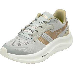 Gola Women's Veris Tempo Sneaker, Arcade White/Metallic Gold, 3 UK Gola Women's Veris Tempo Sneaker, Arcade White/Metallic Gold, 3 UK