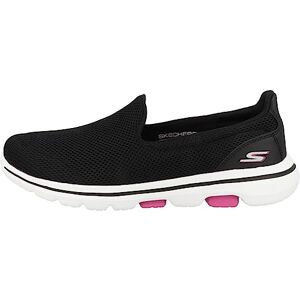 Skechers Women's GO Walk 5 Slip On Trainers, Black Textile Hot Pink Trim, 8 UK Skechers Women's GO Walk 5 Slip On Trainers, Black Textile Hot Pink Trim, 8 UK