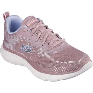 Skechers Women's Flex Appeal 5.0 Cruising Thru Sneaker, Mauve Knit/Light Blue Trim, 6 UK Skechers Women's Flex Appeal 5.0 Cruising Thru Sneaker, Mauve Knit/Light Blue Trim, 6 UK