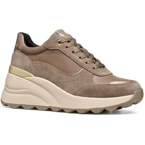 Geox Women D Spherica Ec13 Sneaker, Beige, 4 UK Geox Women D Spherica Ec13 Sneaker, Beige, 4 UK